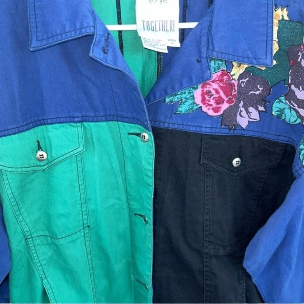 Vintage Together Modigliani Patchwork Floral Arts… - image 4